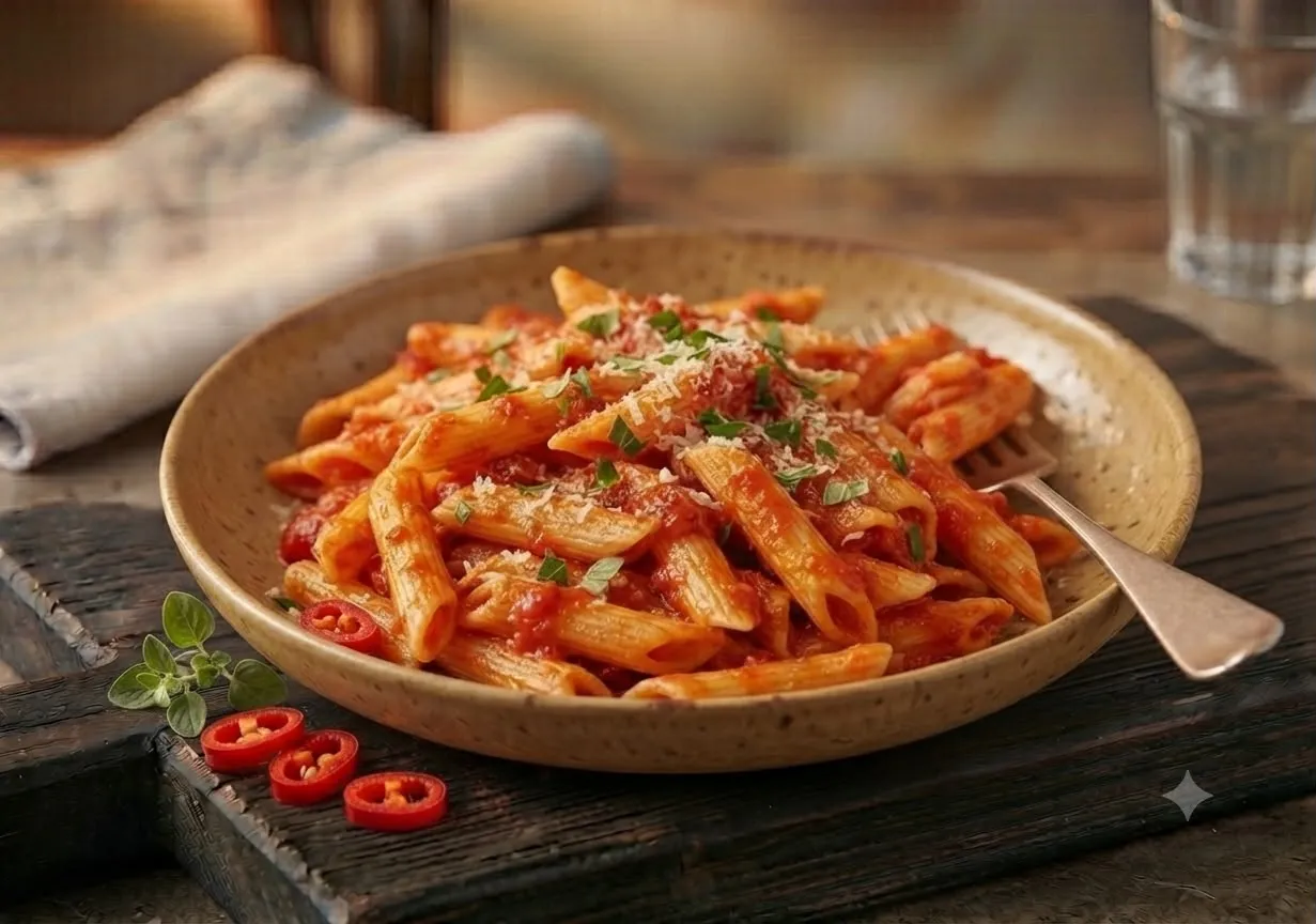 PENNE ARRABIATA=650 kcal
