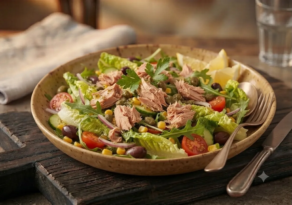 TON BALIKLI SALATA=350 kcal