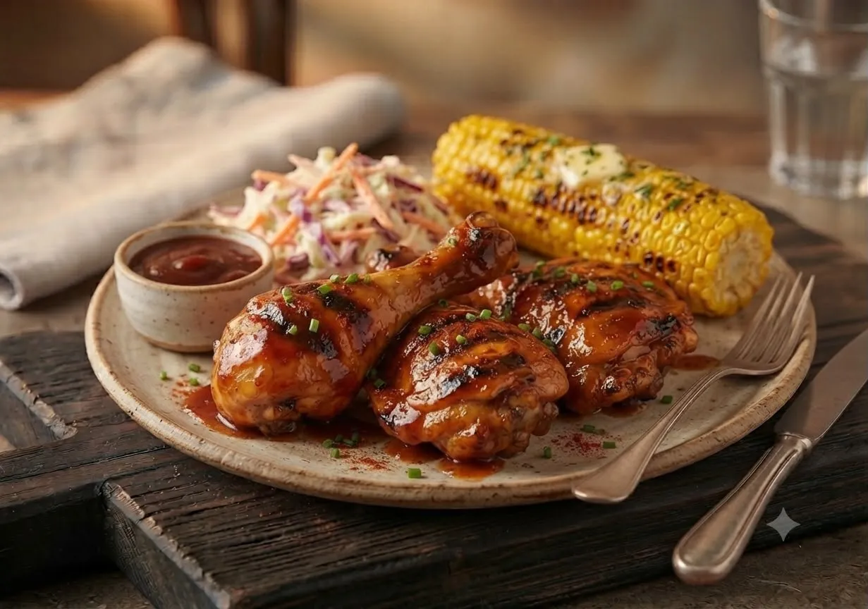 BARBEKÜ SOSLU TAVUK=720 kcal