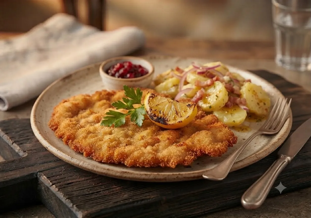 TAVUK SCHNITZEL=800 kcal