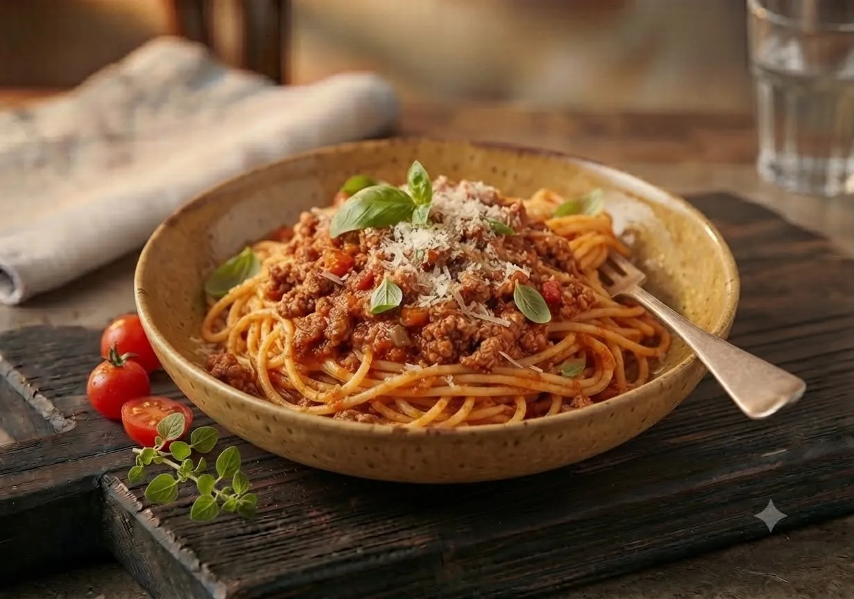 SPAGETTI BOLOGNEZ=730 kcal