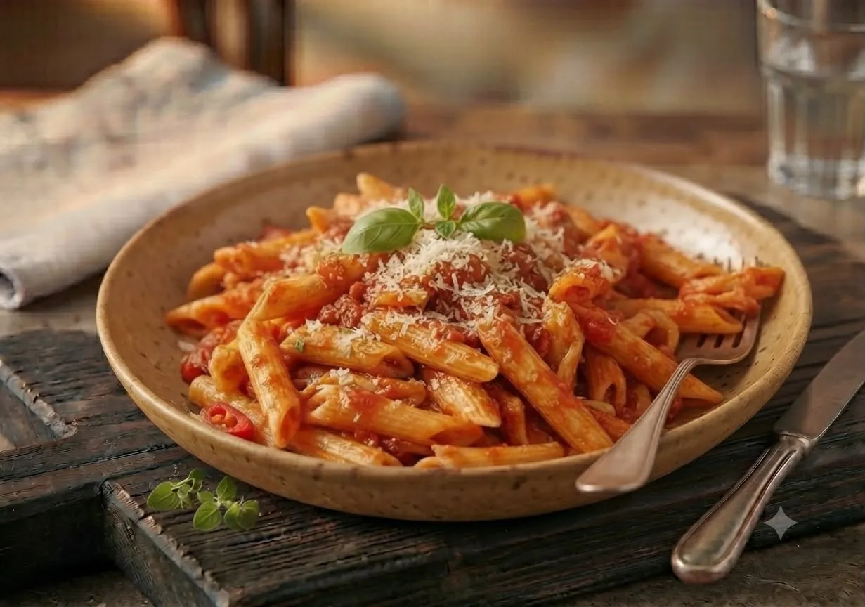 NAPOLITAN PENNE=630 kcal