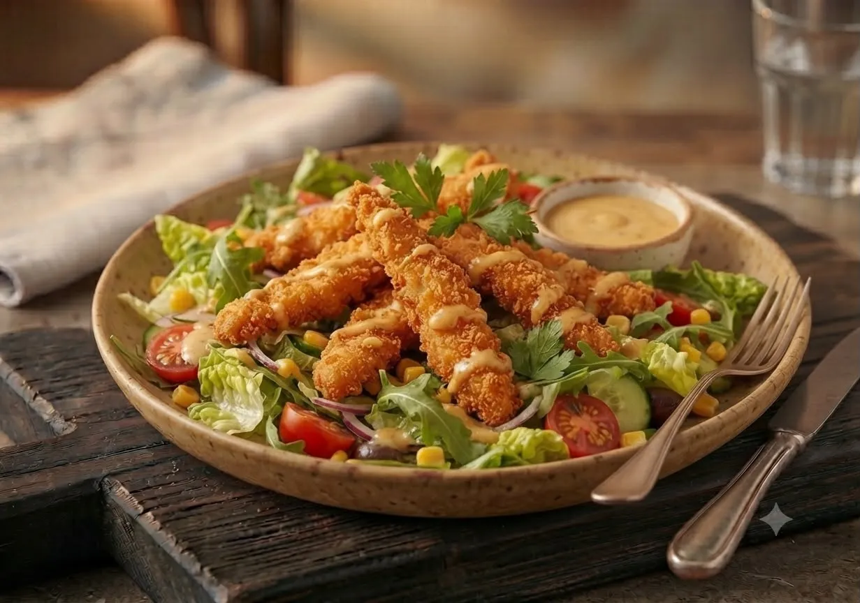 ÇITIR TAVUK SALATA=480 kcal